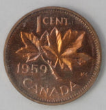 1959 - Canada - 1c - PL66 Red (Cameo) ICCS - retail $35