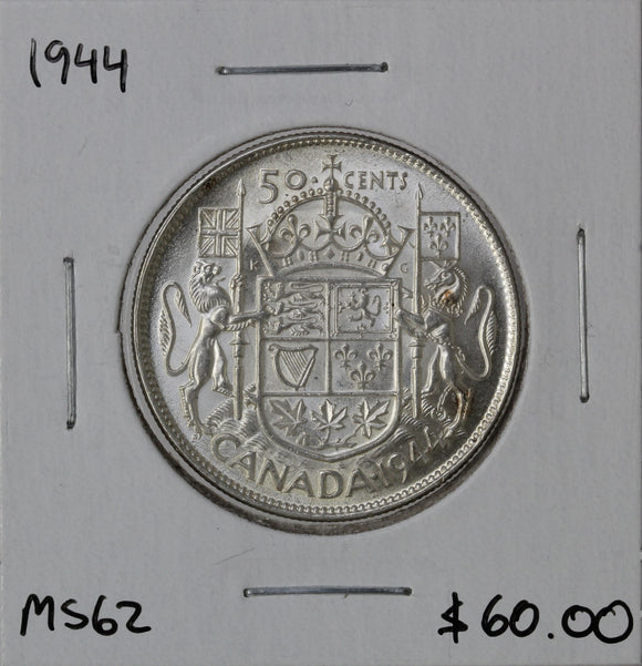 1944 - Canada - 50c - MS62 - retail $60