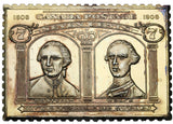 Silver Stamp Bar - Canada Postage Montcam I Wolfe - Ag925