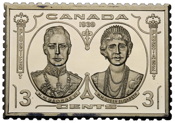 Silver Stamp Bar - Canada 1939 - Ag925