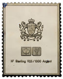Silver Stamp Bar - Canada - Newfoundland Postage Sir Humphrey Gilbert - Ag925