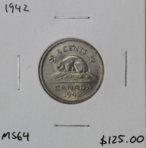 1942 - Canada - 5c - MS64
