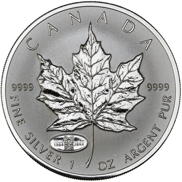 1 oz - 1998 - Silver Maple Leaf - 90th anniversary RCM privy