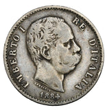 1884 R - Italy - 1 Lira - F12 - retail $23.75