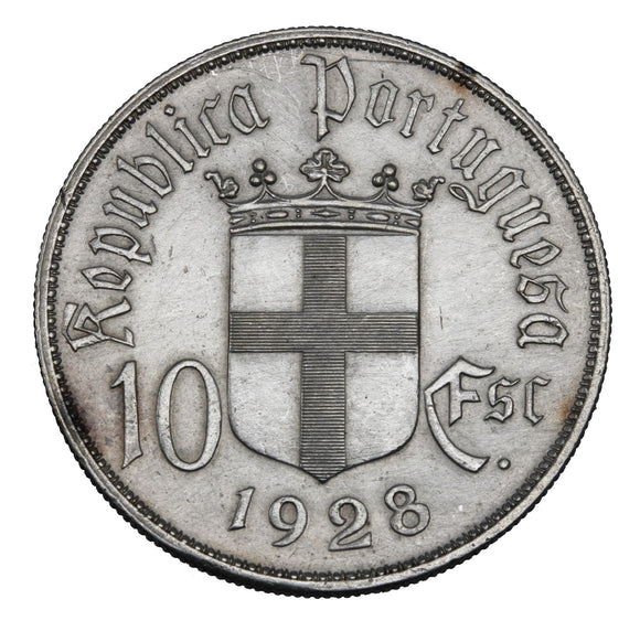 1928 - Portugal - 10 Escudos - EF40 - retail $68.75