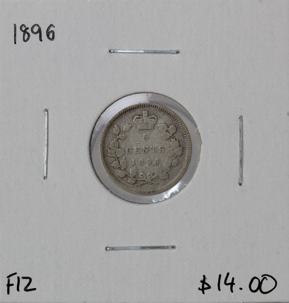 1896 - Canada - 5c - F12 - retail $14