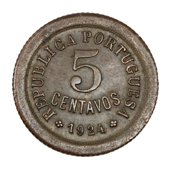 1924 - Portugal - 5 Centavos - EF40