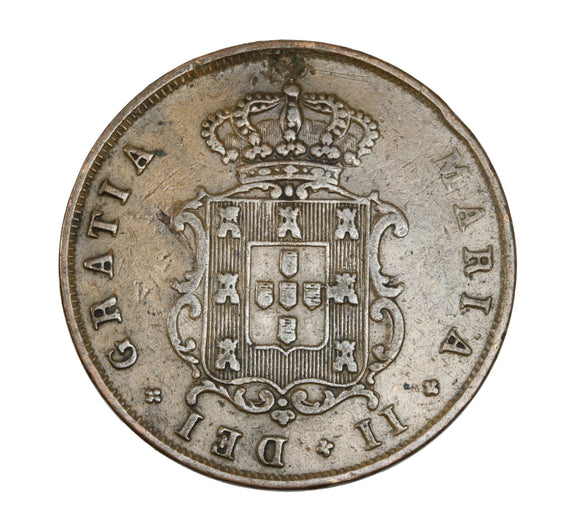 1850 - Portugal - 5 Reis - VF20 - retail $30.75