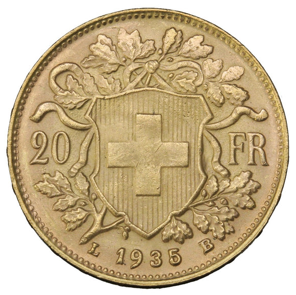 1935 - Switzerland - 10 Francs