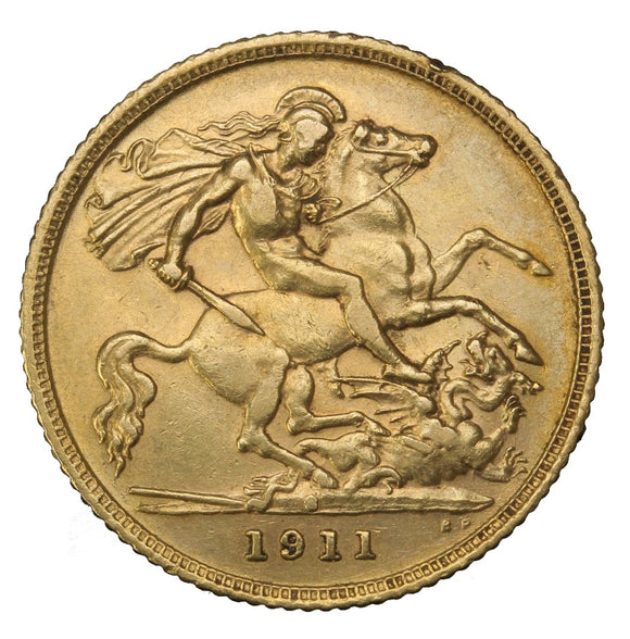 1911 S - Australia - 1/2 Sovereign
