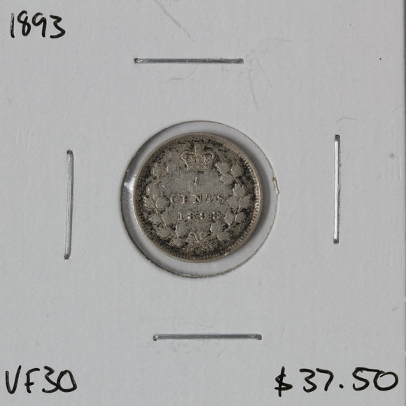 1893 - Canada - 5c - VF30