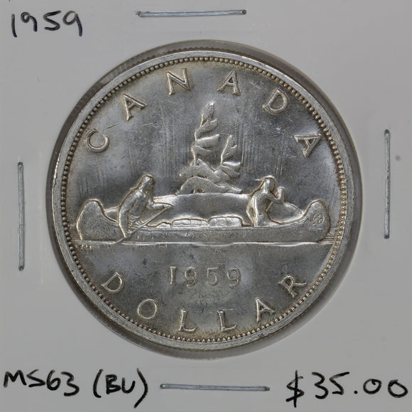 1959 - Canada - $1 - MS63 (BU)