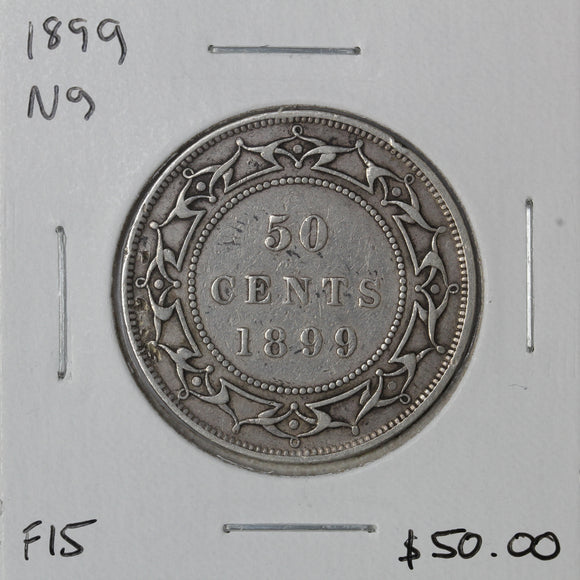 1899 - Newfoundland - 50c - N9 - F15 - retail $50