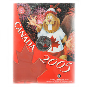 2005 P - Canada - 25c - Canada Day, Colourised - UNC - retail $12