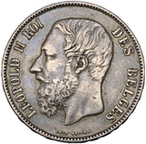 1873 - Belgium - 5 Francs - Position A - VF30