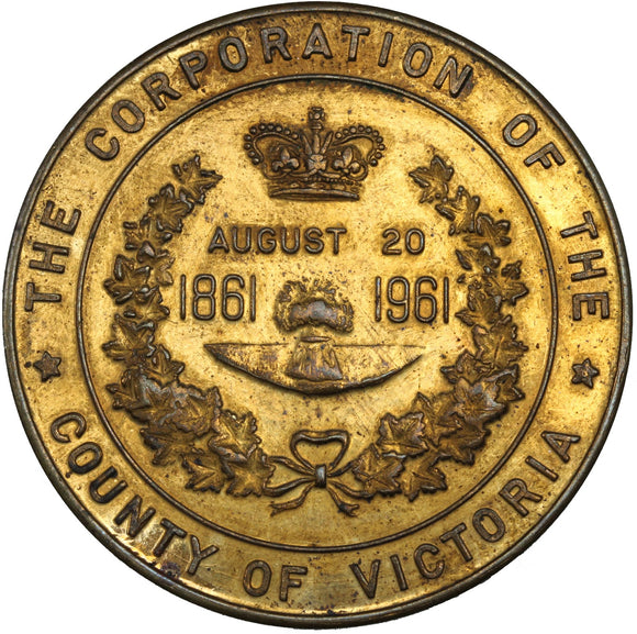 1961 - County of Victoria - $1 Municipal Trade Token - UNC