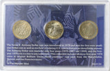 USA - 3 Coin Set - First Year 1979 Susan B. Anthony Dollar Collection