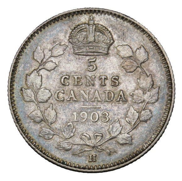 1903 - Canada - 5c - Small H