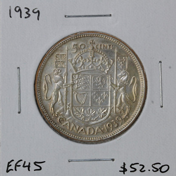 1939 - Canada - 50c - EF45 - retail $52.50