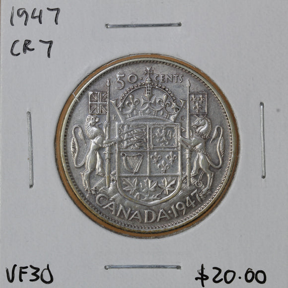 1947 - Canada - 50c - C7 - VF30 - retail $20