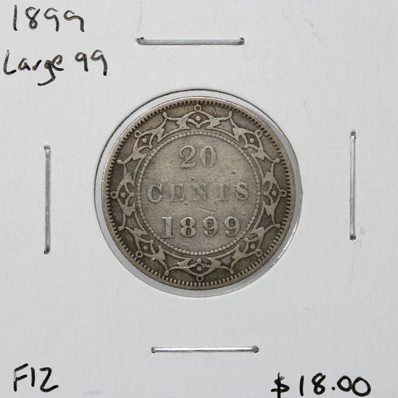 1899 - Newfoundland - 20c - Lg 99 - F12 - retail $18