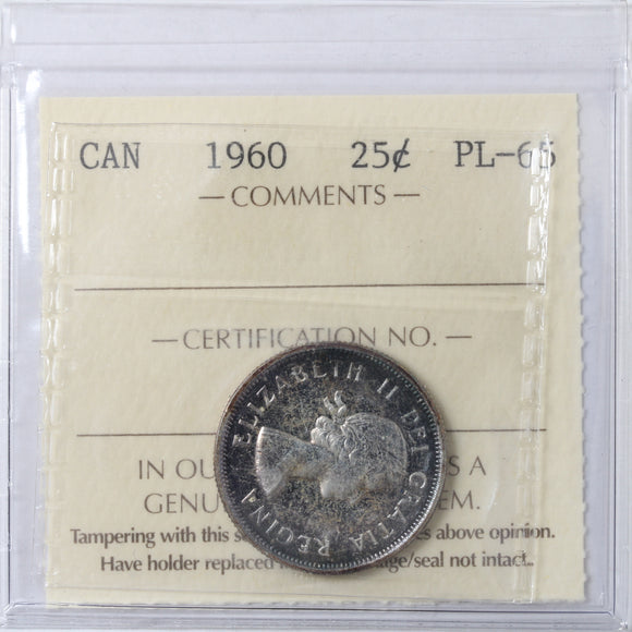 1960 - Canada - 25c - PL65 ICCS