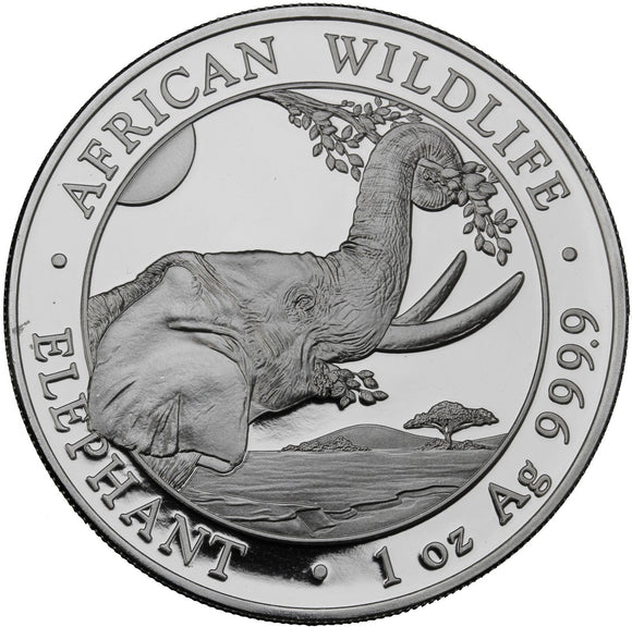 1 oz - 2023 - Somalia Elephant - Fine Silver