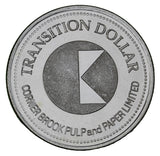 1985 - Corner Brook - $1 Municipal Trade Token - UNC