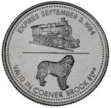 1984 - Corner Brook - $1 Municipal Trade Token - UNC