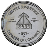 1983 - Summerside - $1 Municipal Trade Token - UNC