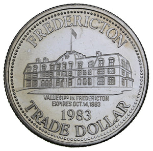1983 - Fredericton - $1 Municipal Trade Token - UNC