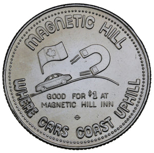 1982 - Magnetic Hill - $1 Municipal Trade Token - UNC