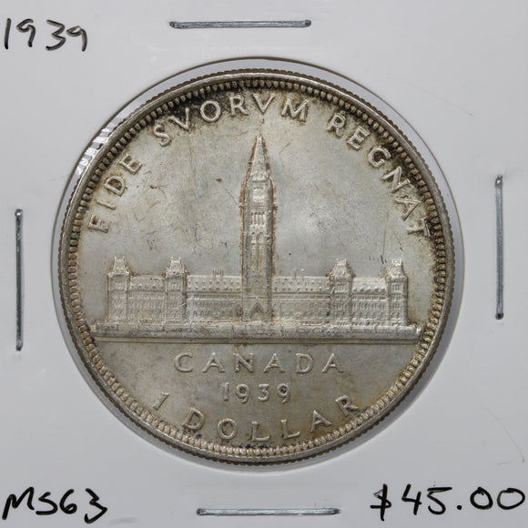 1939 - Canada - $1 - MS63 - retail $45