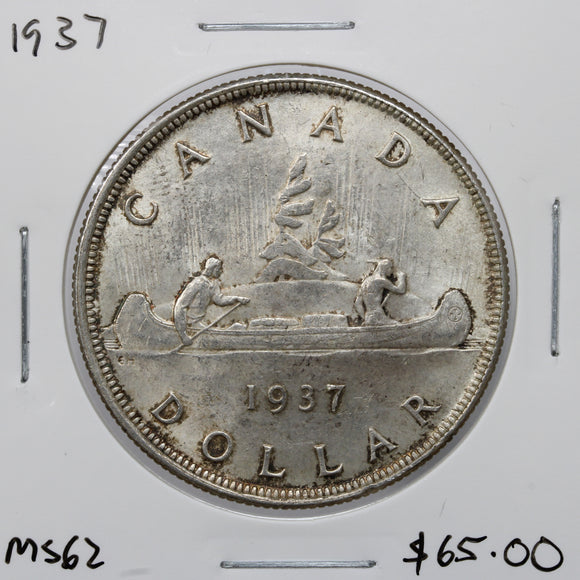 1937 - Canada - $1 - MS62 - retail $65