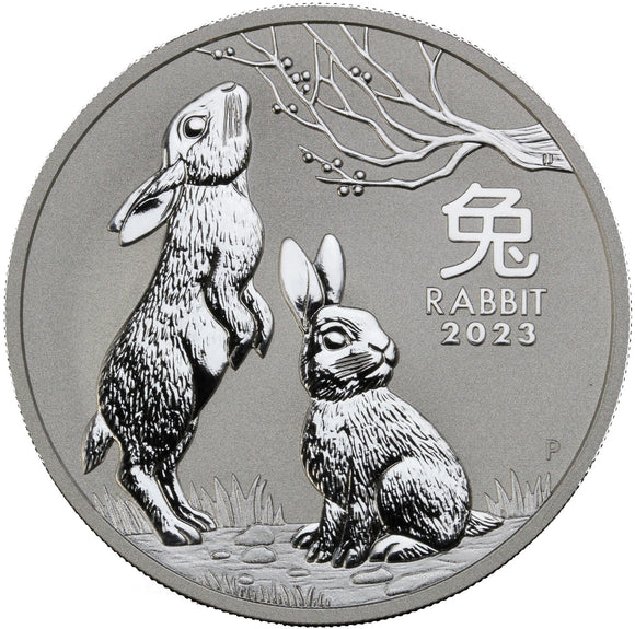 1 oz - 2023 - Lunar Year of the Rabbit - Fine Silver