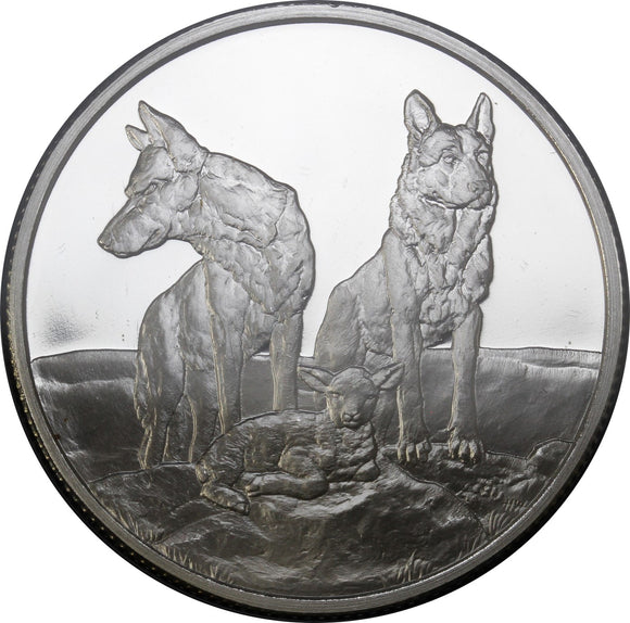 1 oz - Round - Wolfs - Silver Shield