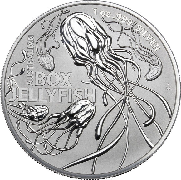 1 oz - 2023 - Australian Box Jellyfish - Fine Silver