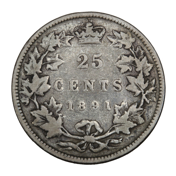 1891 - Canada - 25c - VG8