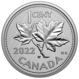 2022 - Canada - 1c - W - 10th Anniv. of the Farewell to the Penny: W Mint Mark