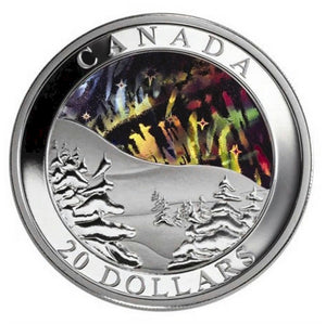 2004 - Canada - $20 - Northern Lights, Double Image Hologram