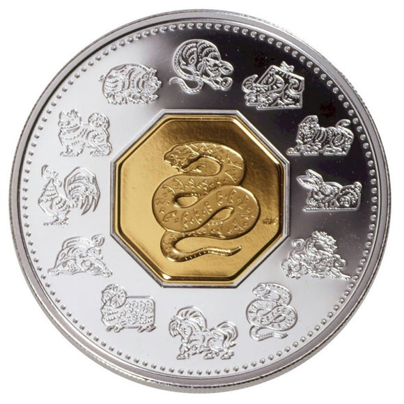 2001 - Canada - $15 - Year of the Snake <br> (no sleeve)
