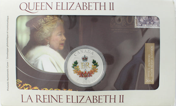 2012 - Canada - 50c - Philatelic Numismatic Cover - Royal Cypher Queen's Diamond Jubilee