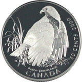 2000 - Canada - 50c - Red-Tailed Hawk - Birds of Prey