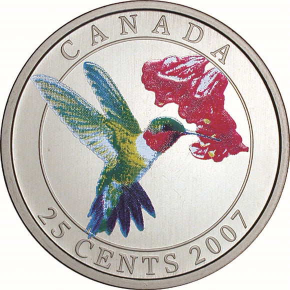 2007 - Canada - 25c - Ruby-throated Hummingbird