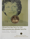 2005 - Canada - $1 - Official First Day Terry Fox Coin