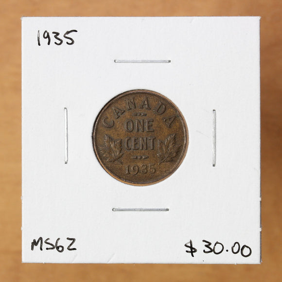 1935 - Canada - 1c - MS62 - retail $30