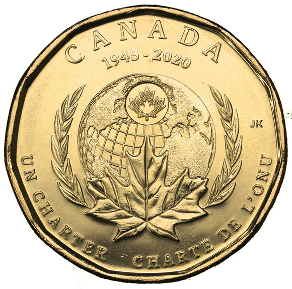 2020 - Canada - 1$ - United Nations - Non-Coloured