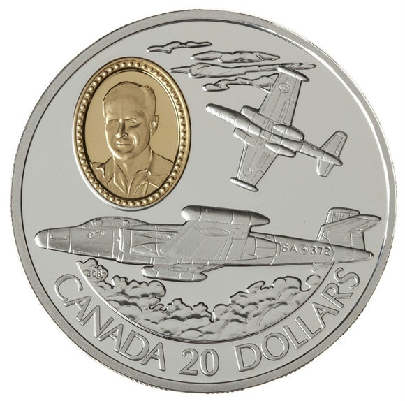 1996 - Canada - $20 - CF-100 Canuck (Zurakowski)