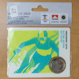 2008 - 25c - Alpine Skiing - Painted Leaf - retail $15