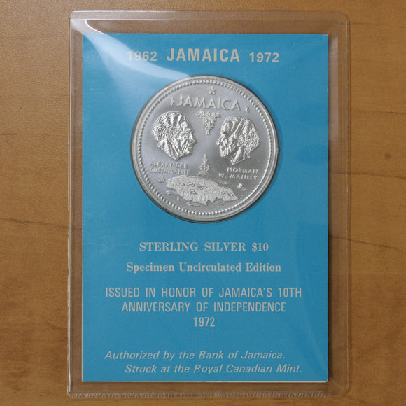 1972 - Jamaica - 10 Dollars - 10th Anniversary of Independence - Specimen UNC